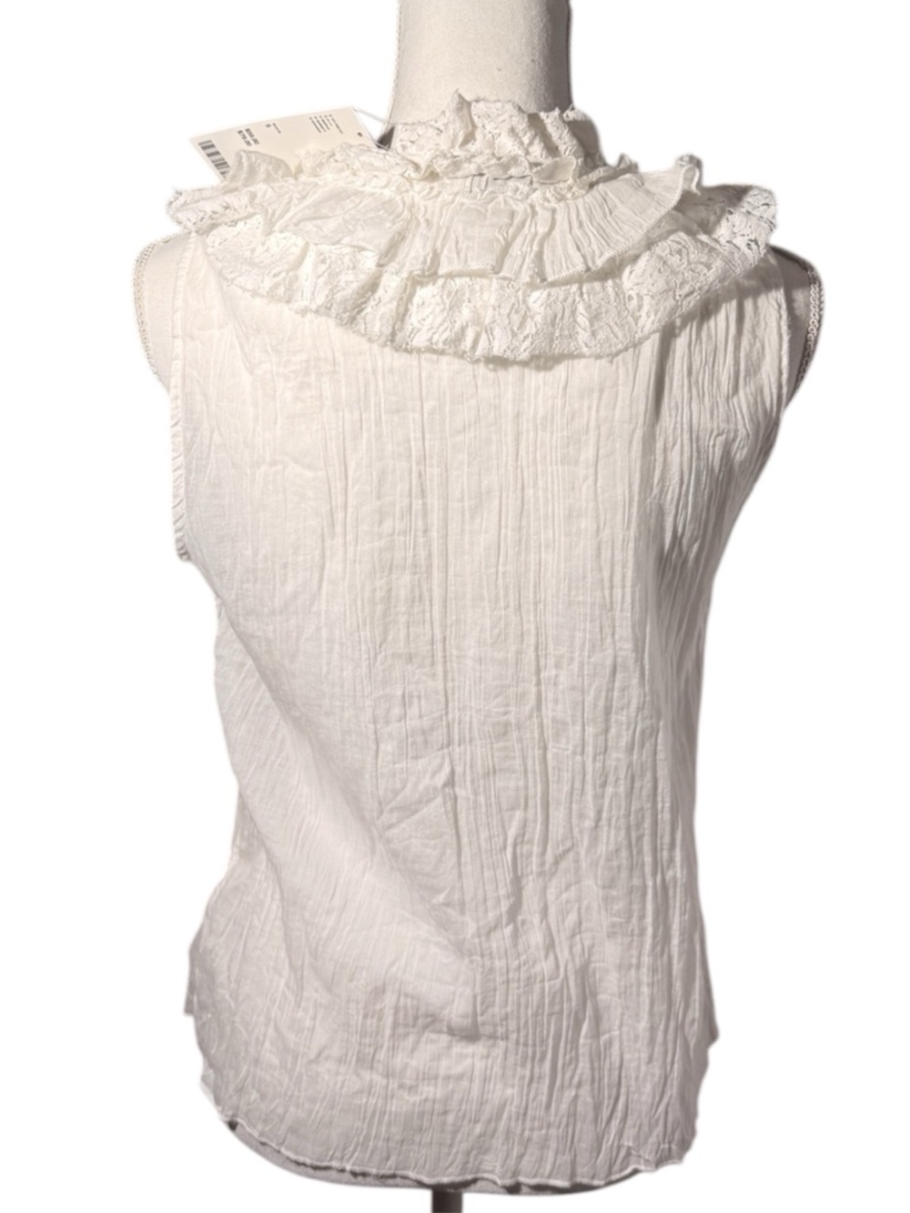 Kimchi Blue Clara Cascading Ruffle Tie-Front Tank Womens Size Small NWT - Picture 5 of 11